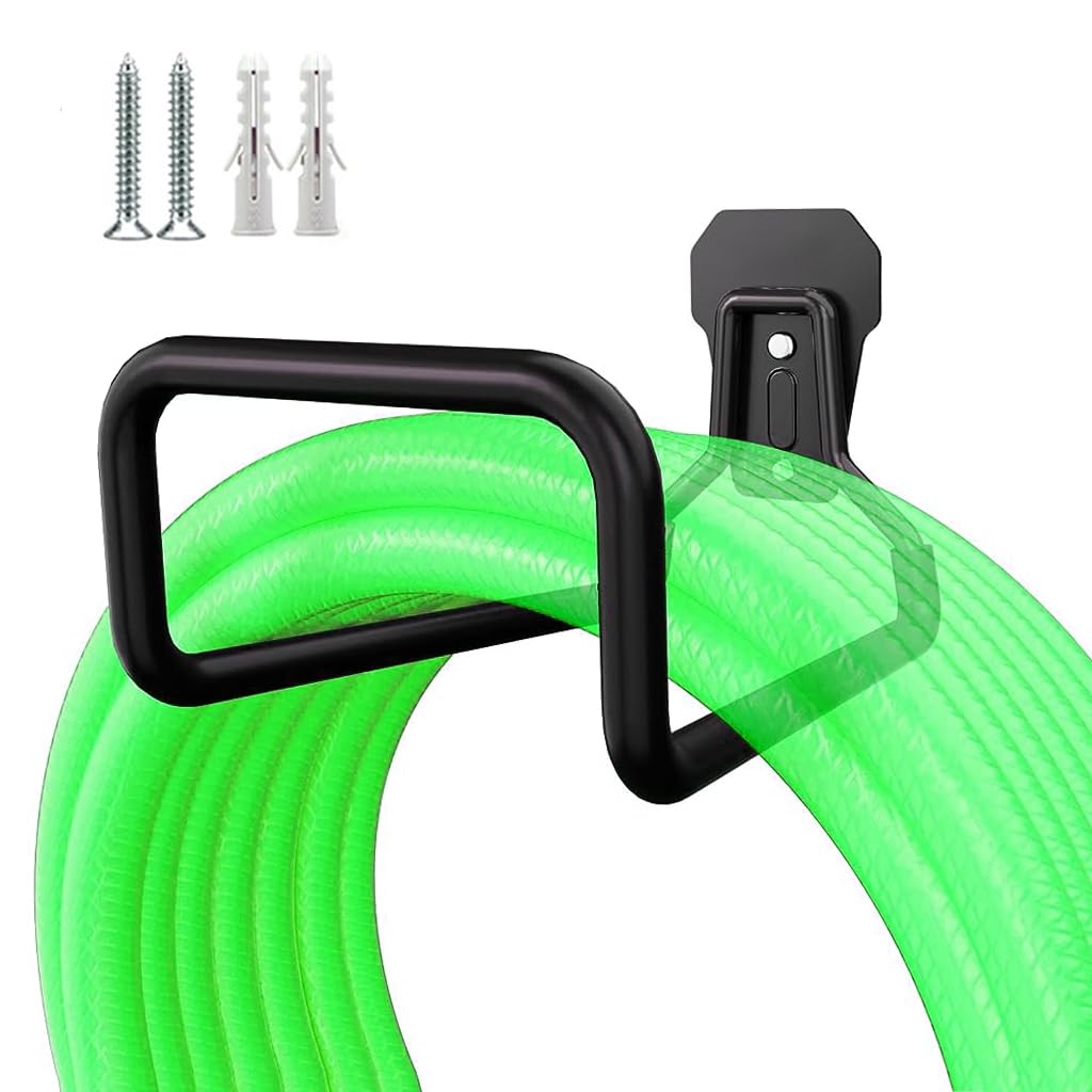 HASTHIP Hose Reel for Garden Hose, Wires, Labor Saving Wall Mounted Hose Reel Hose Holder, Heavy Duty Hose Rack Outdoor Hose Organizer for Garden, Yard, Lawn, Maximum Length 30m HASTHIP Hose Reel for Garden Hose, Wires, Labor Saving Wall Mounted Hose Reel Hose Holder, Heavy Duty Hose Rack Outdoor Hose Organizer for Garden, Yard, Lawn, Maximum Length 30m